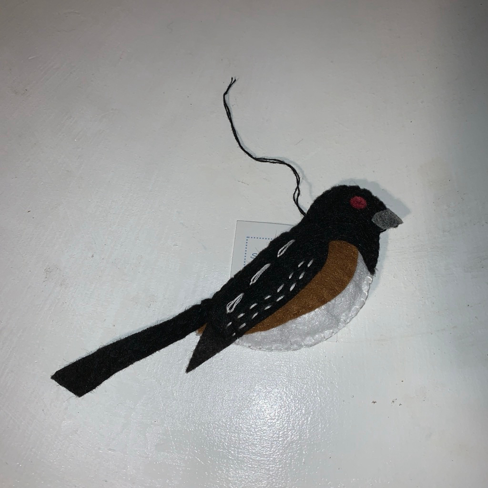 Unbranded Black & Brown Bird Ornament One Size